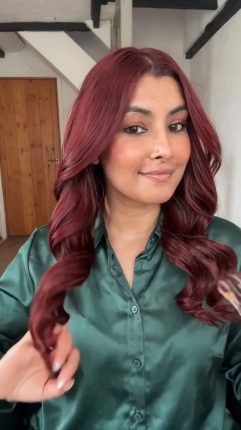 AI Hair Dye Filter · Cherry Red
