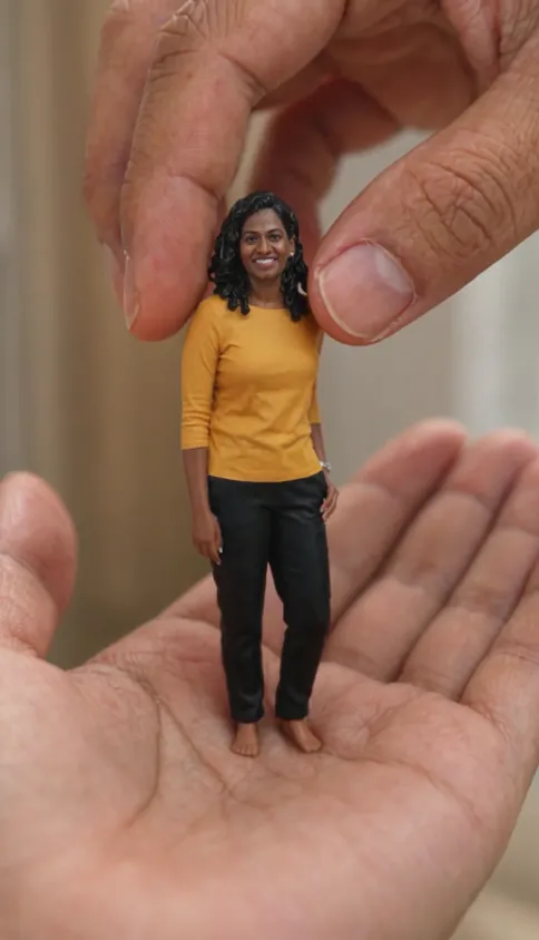 Mini Figure Squeeze AI · Palm Squeeze