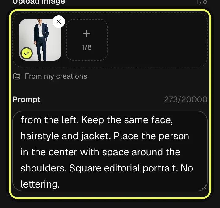 Step 2: select the adult portrait and enter the edit on Vidlark