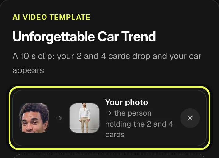 Step 3: the Your photo upload area with an adult demonstration photo