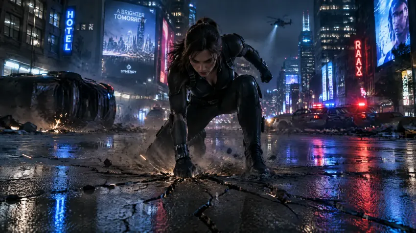Superhero landing