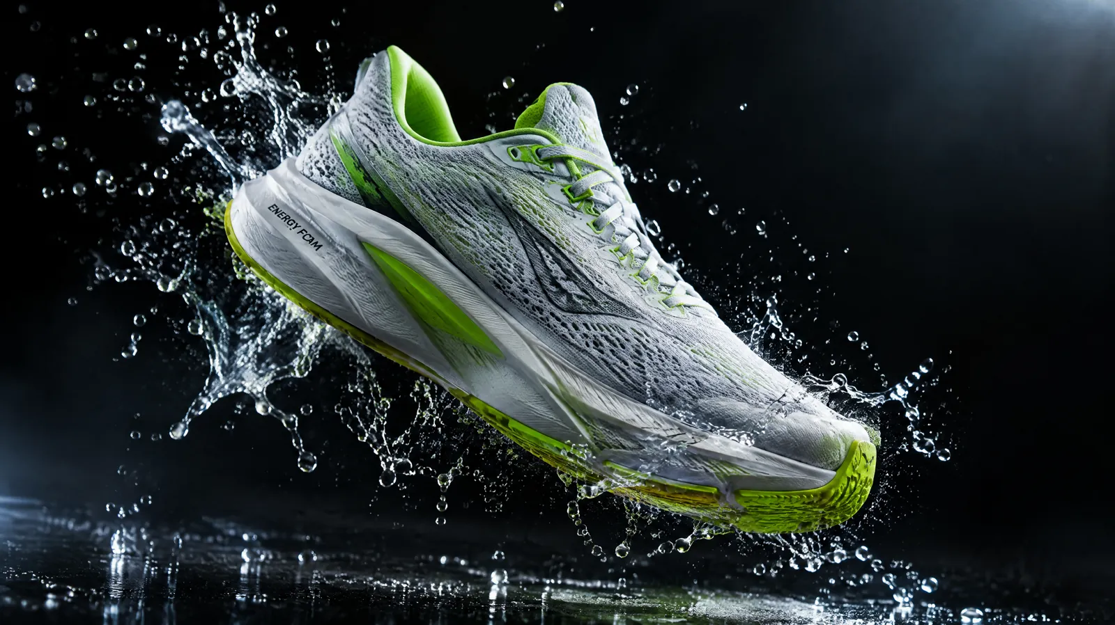 Sneaker floating in water splashes, made with GPT Image